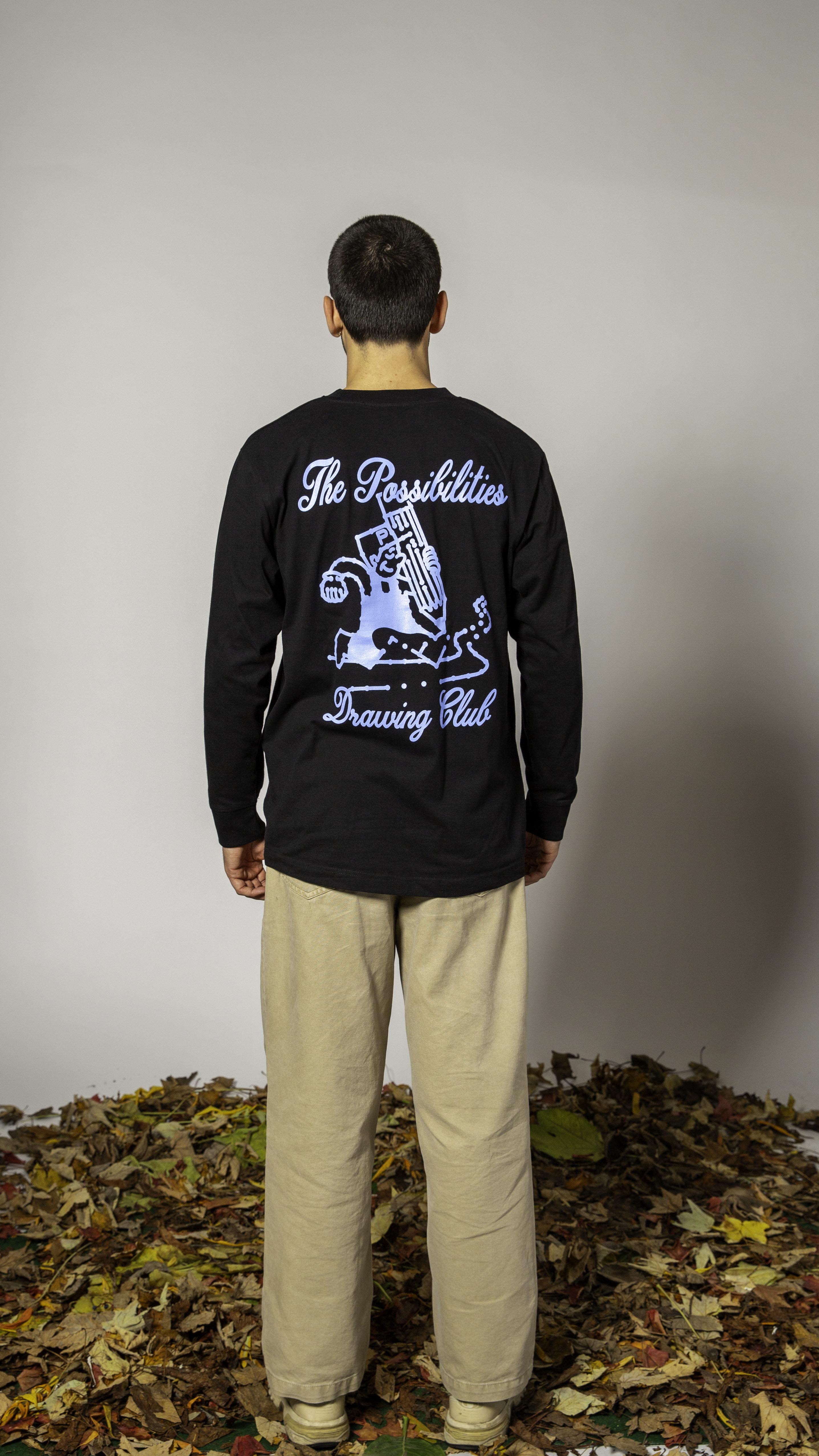 No 60. Drawing Club Longsleeve 'Black'