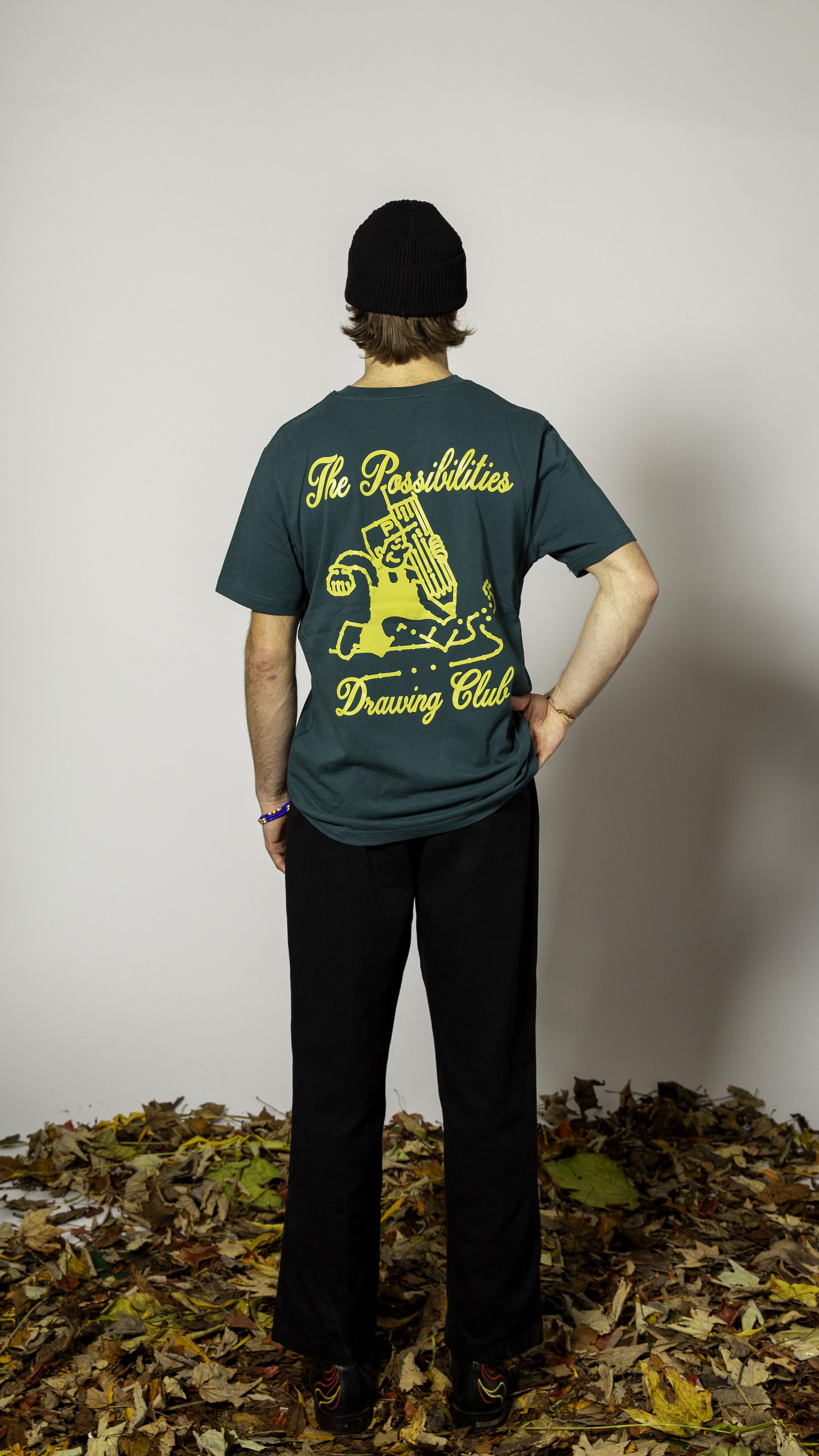 No 53. Drawing Club T-shirt 'Forest Green'