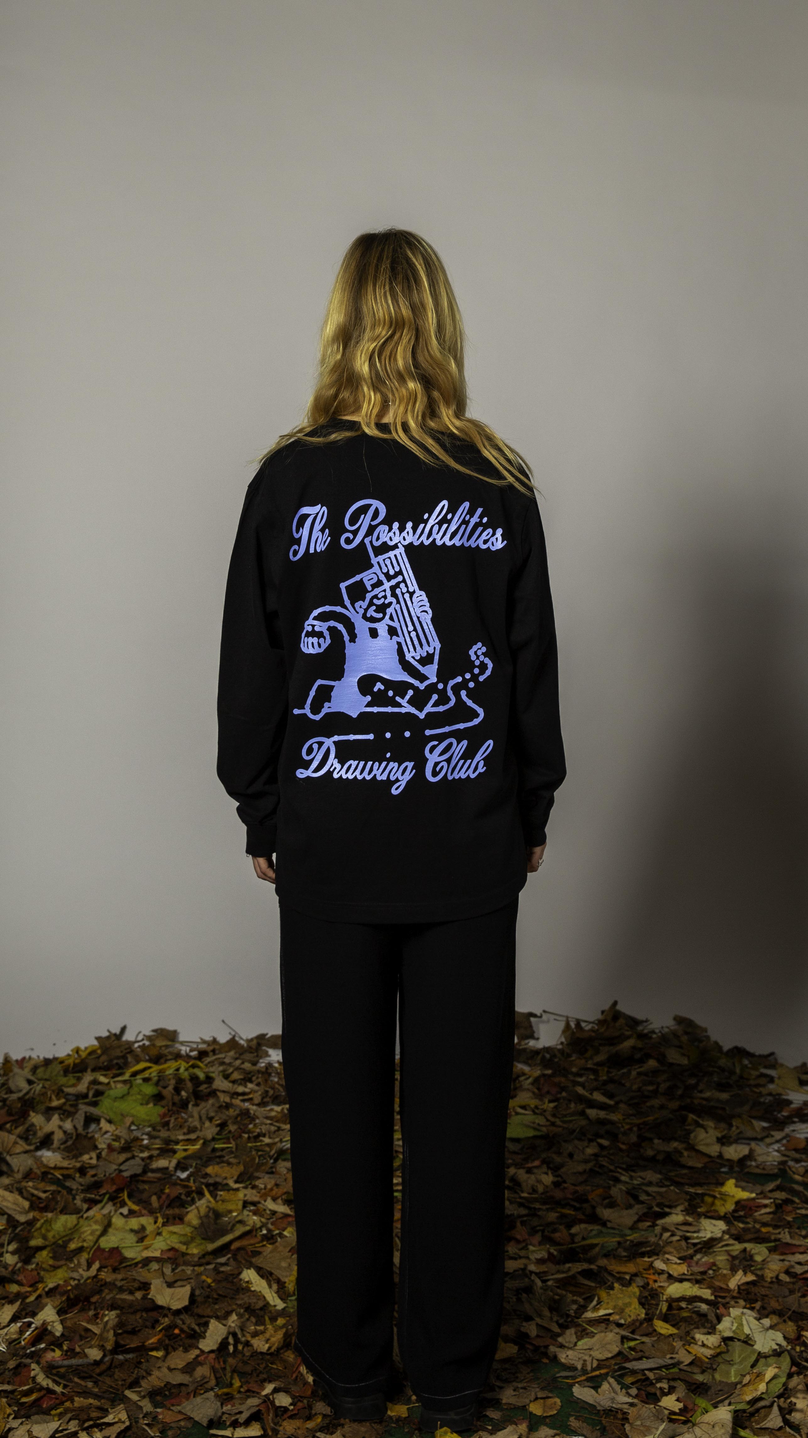 No 60. Drawing Club Longsleeve 'Black'