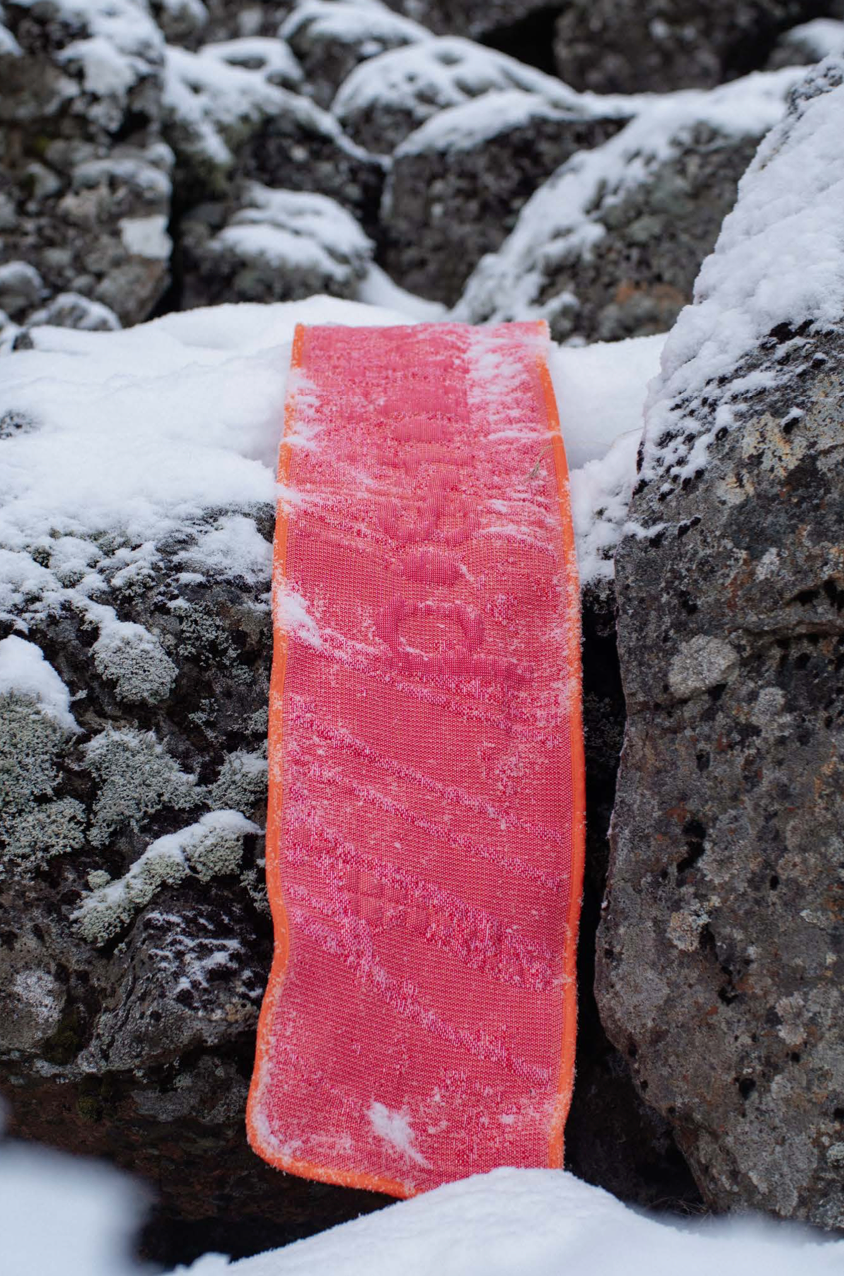 The Possibilities Scarf - Stalagmites - Red/Orange