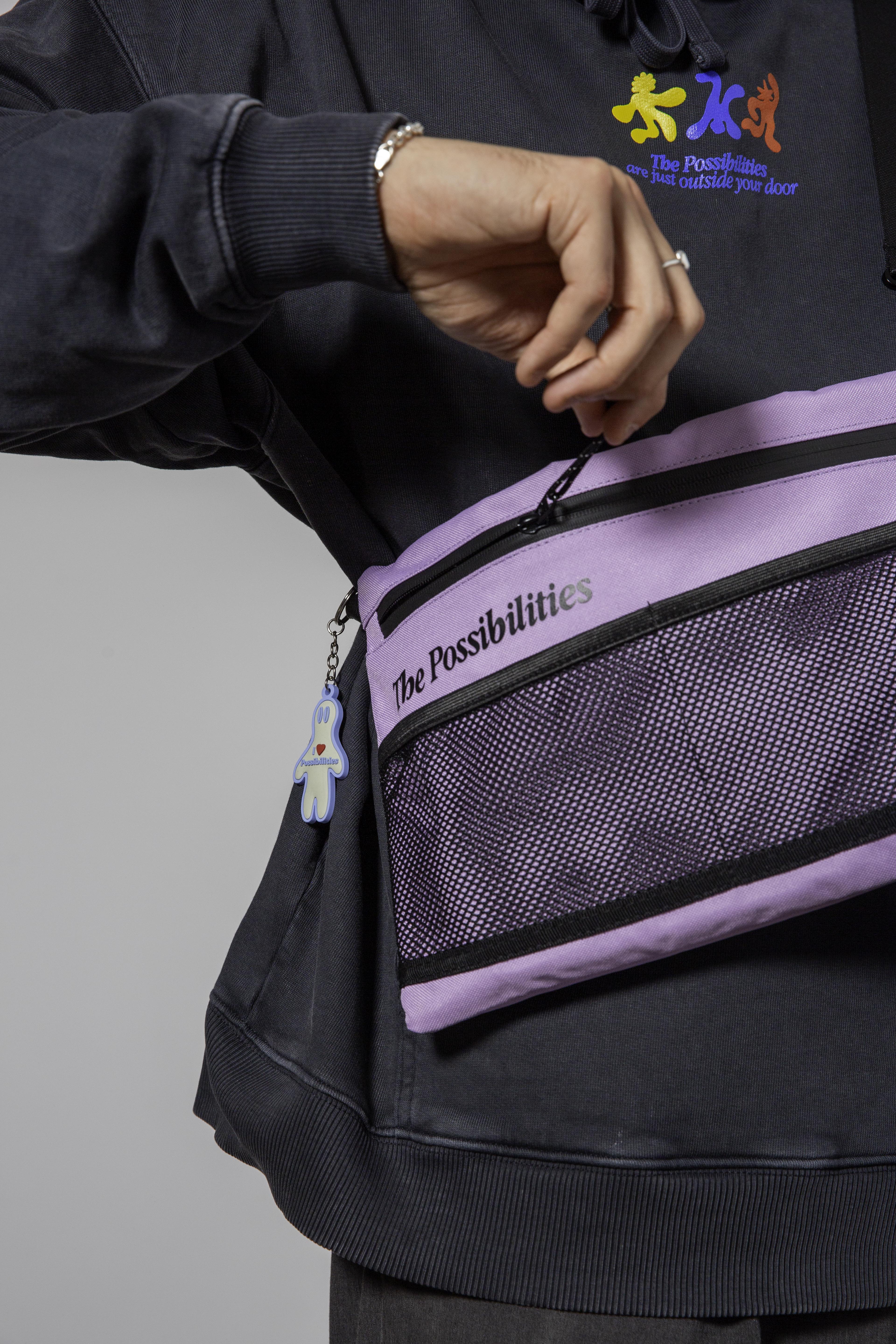 No 66. The Possibilities Technical Cross-Body Bag 'Purple'