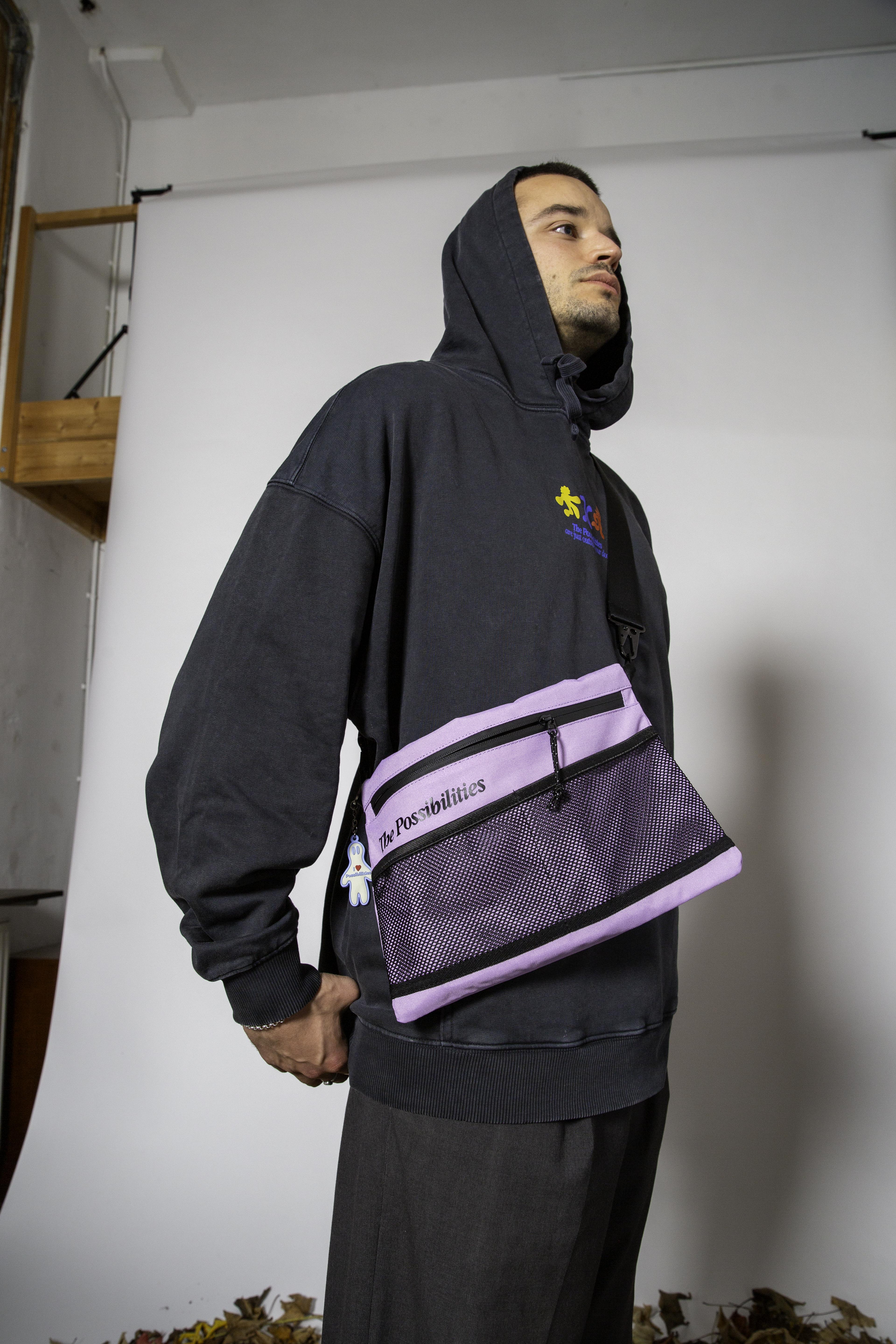 No 66. The Possibilities Technical Cross-Body Bag 'Purple'