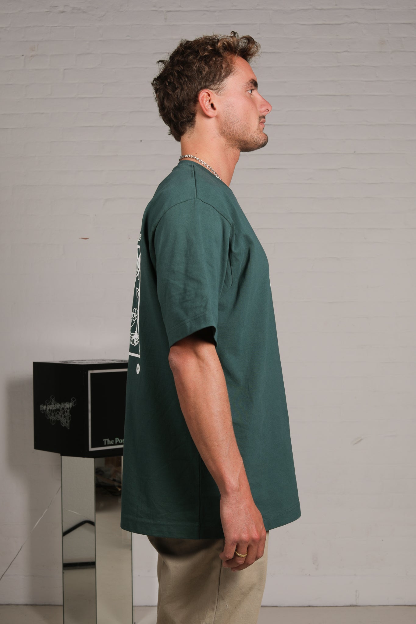 No. 18 Explore, Learn, Pursue Oversized T-Shirt 'Extra Heavy | Glazed Green'