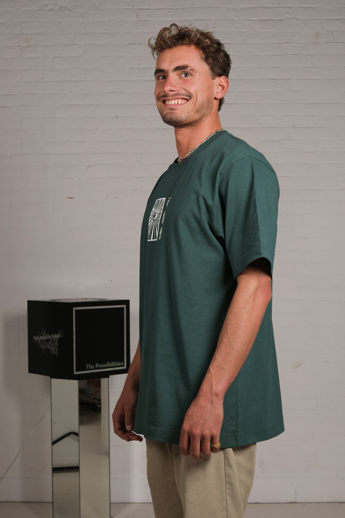 No. 18 Explore, Learn, Pursue Oversized T-Shirt 'Extra Heavy | Glazed Green'