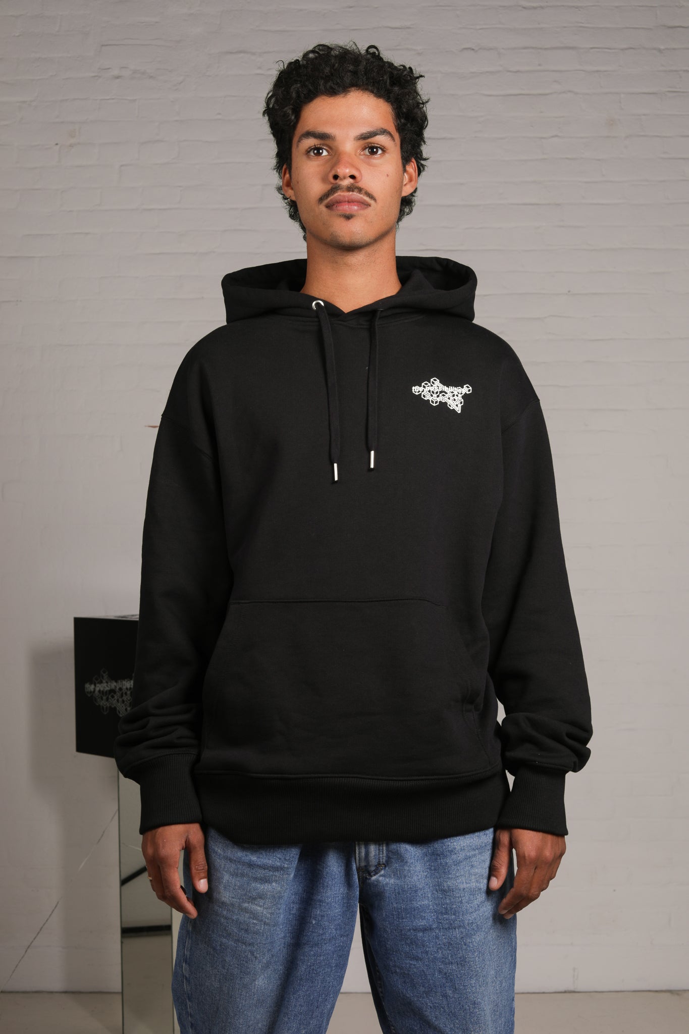 No. 24: Blocks Heavy Cotton Hoodie 'Black'