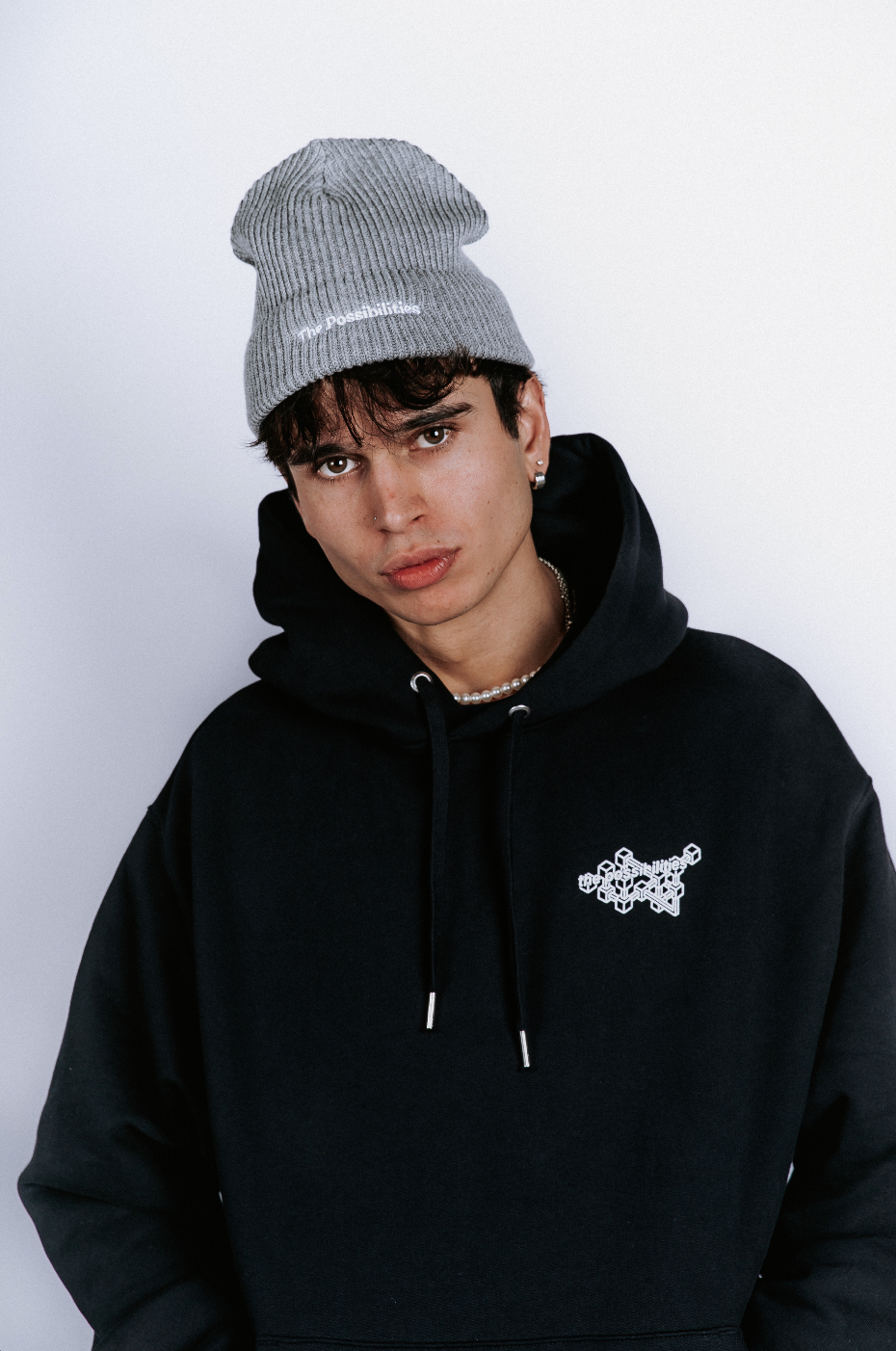 No 13: Logo Fisherman Beanie 'Grey'