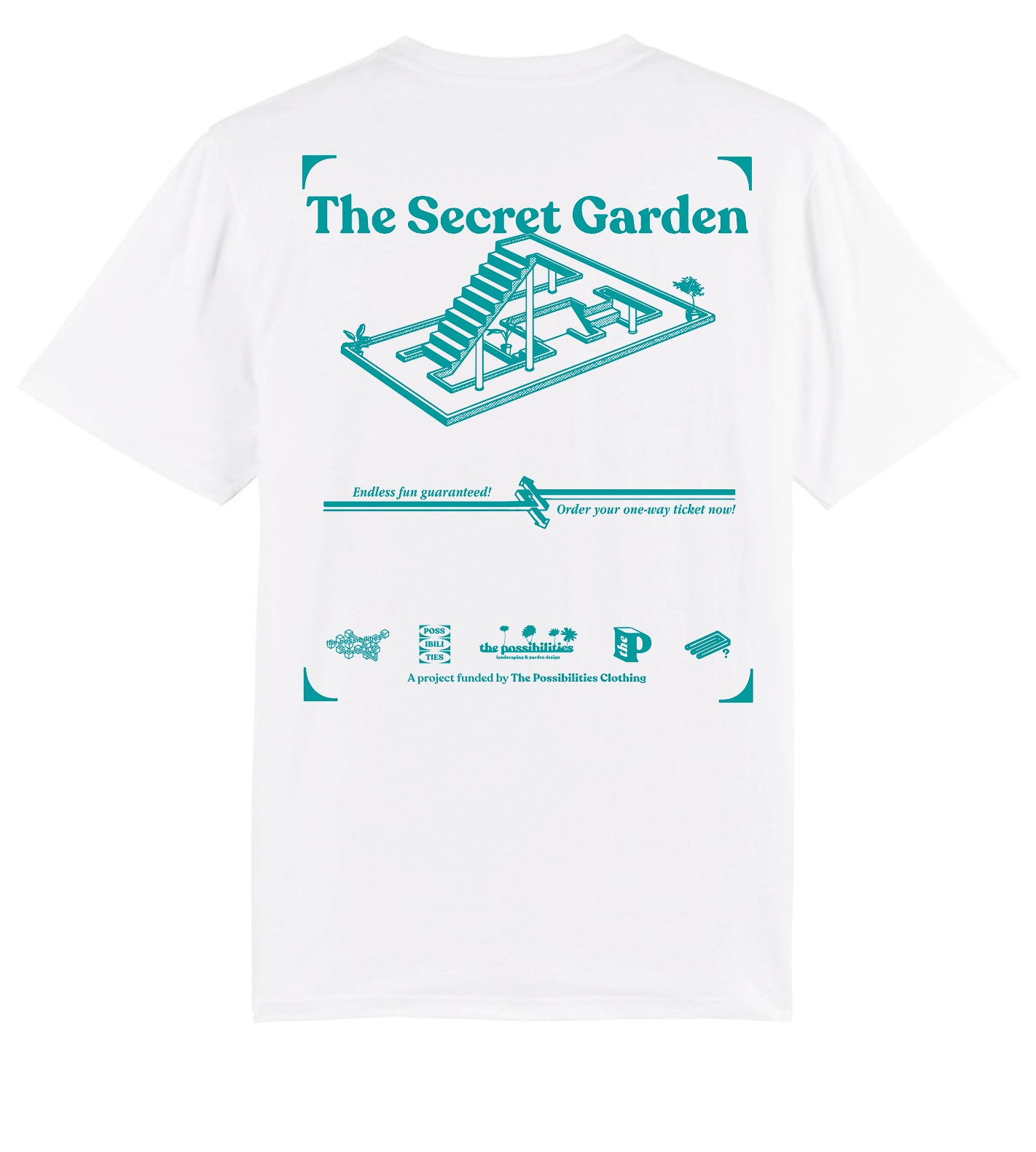 No 8: The Secret Garden T-shirt 'White'